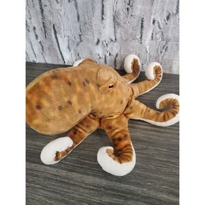 Wild Republic Speckled Brown Octopus Plush Stuffed Animal Sea Creature Big Eyes